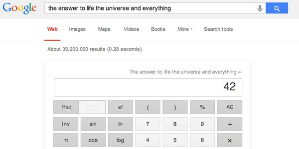 Meaning of life google