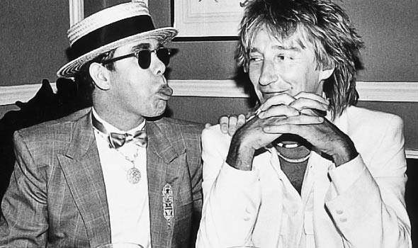 Elton John and Rod Stewart