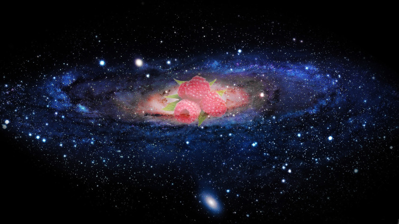 Galaxy raspberries