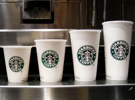 Starbucks coffee sizes