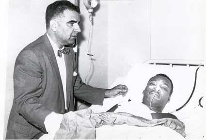 Martin Luther King Jr in hospital