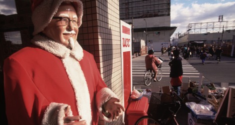 Colonel Sanders as Father Christmas