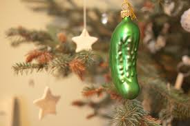 pickle on Christmas tree