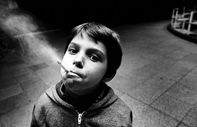 child smoking