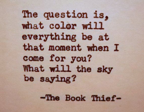 The Book Thief colour