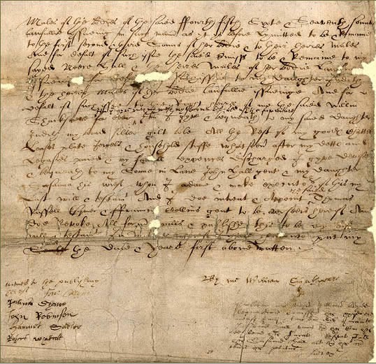 shakespeare manuscript
