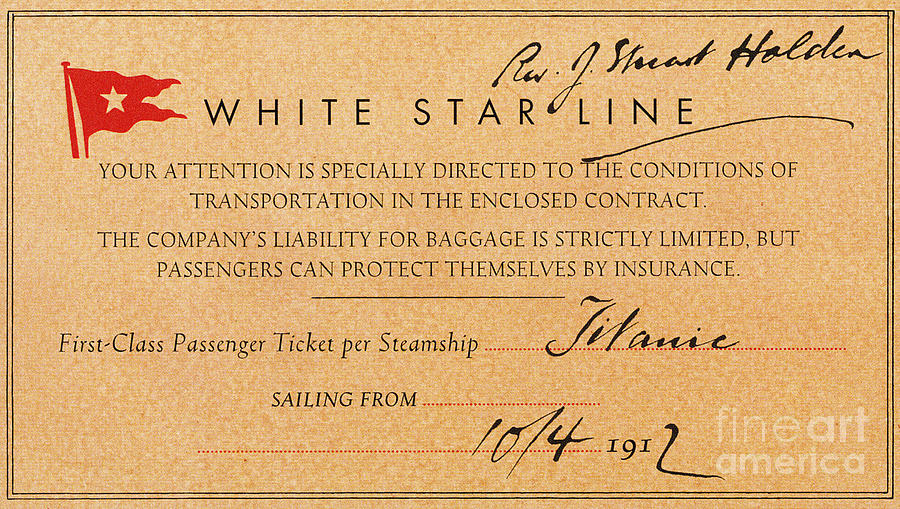 titanic ticket