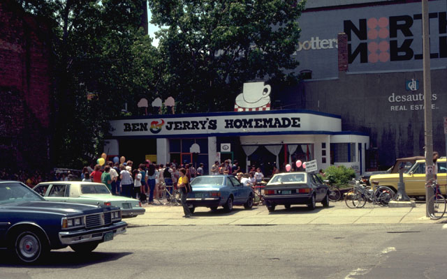 the first Ben & Jerry's shop